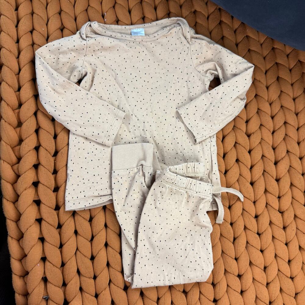 H&M 2 Piece Outfit Pants Leggings Shirt Long Sleeve Baby 12 Month Gender Neutral